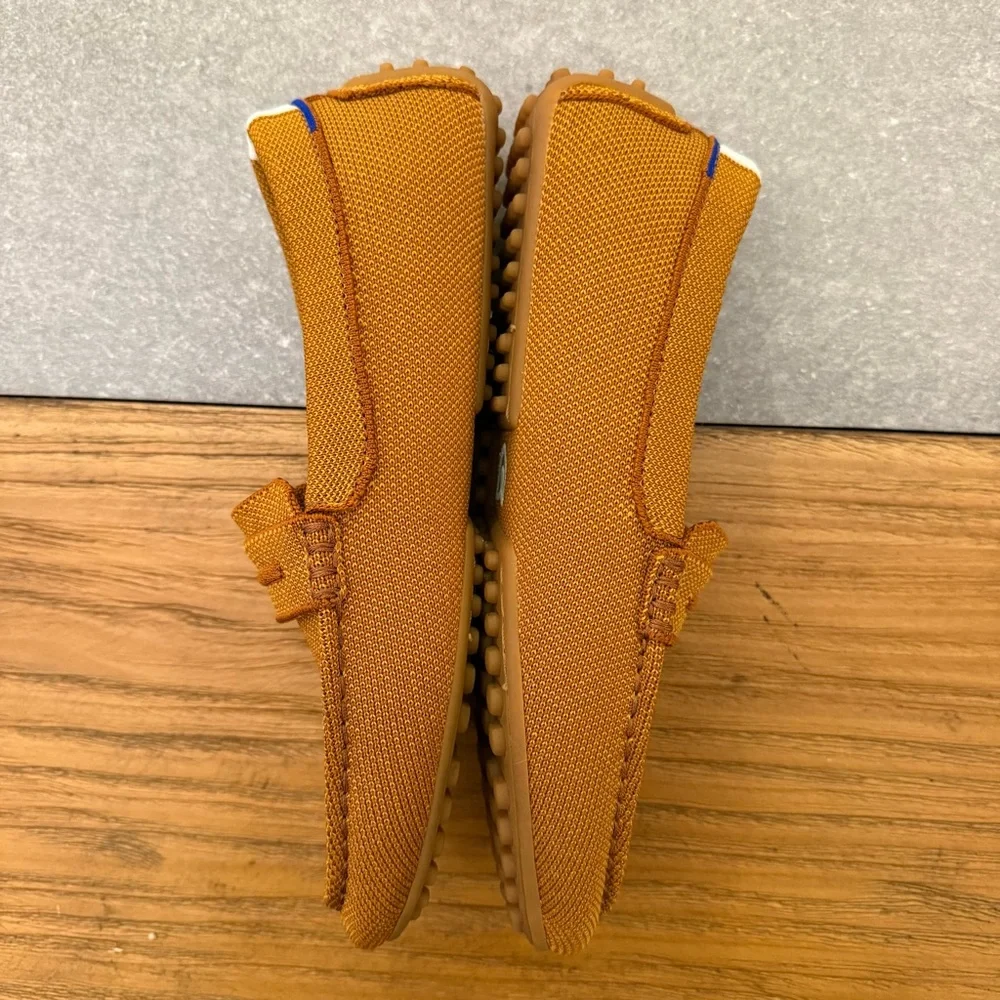 Rothy's The Driver Slip On Loafer Turmeric Mustard Orange Size 7.5 - Picture 5 of 12